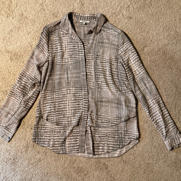 Calvin Klein Jeans Jackets & Blazers - Calvin Klein Jeans Gray and Cream Patterned Top